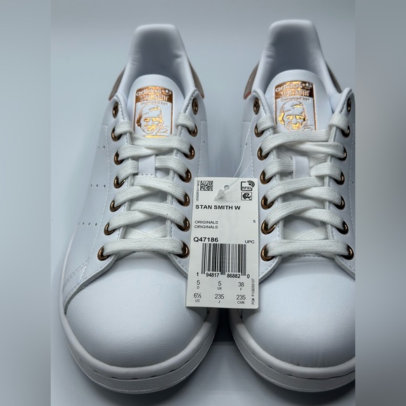 Women’s adidas Stan Smith 'White Metallic Copper - Picture 1 of 9
